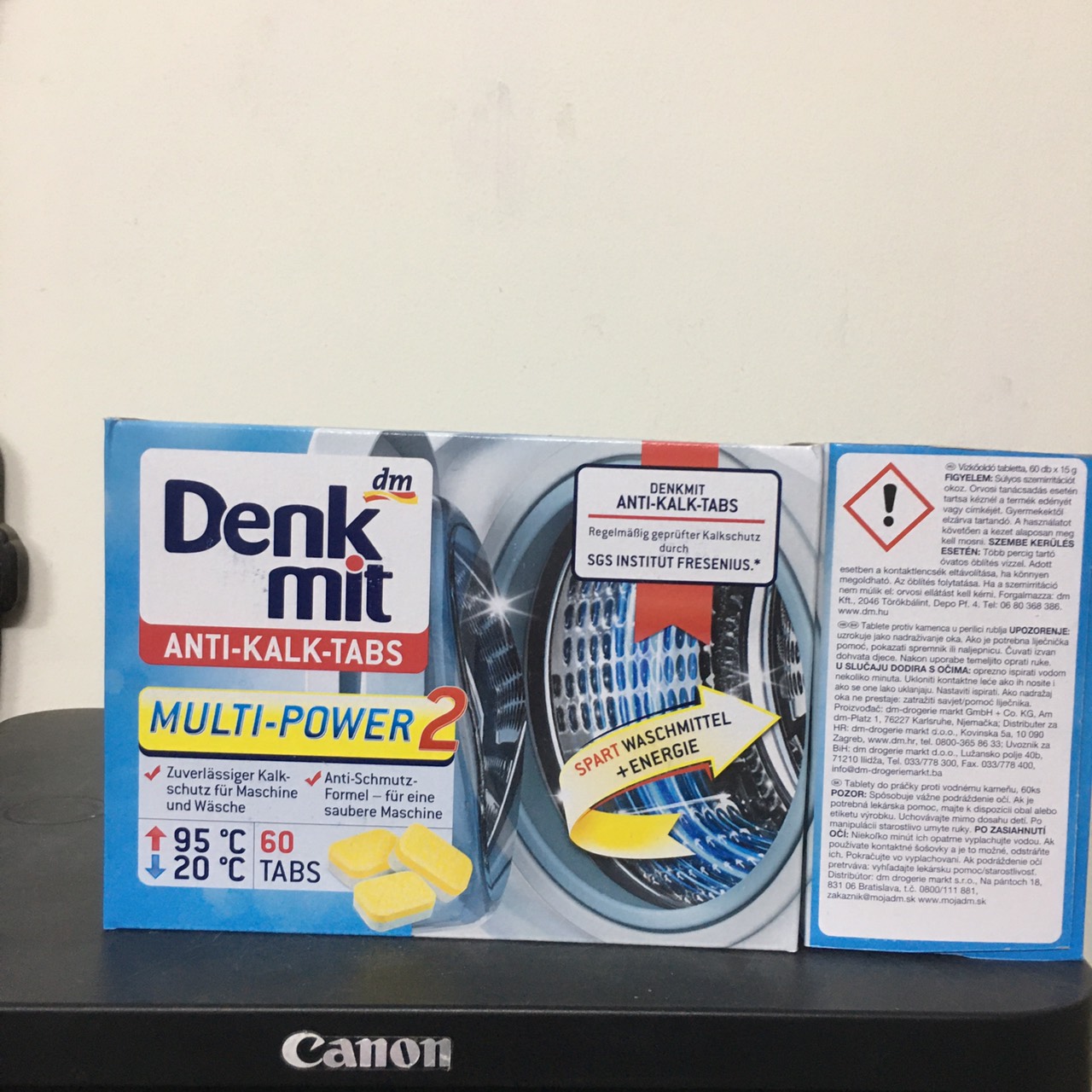 [MẪU MỚI NHẤT] [CẢ HỘP 60v] Tẩy lồng máy giặt Denkmit nội địa Đức