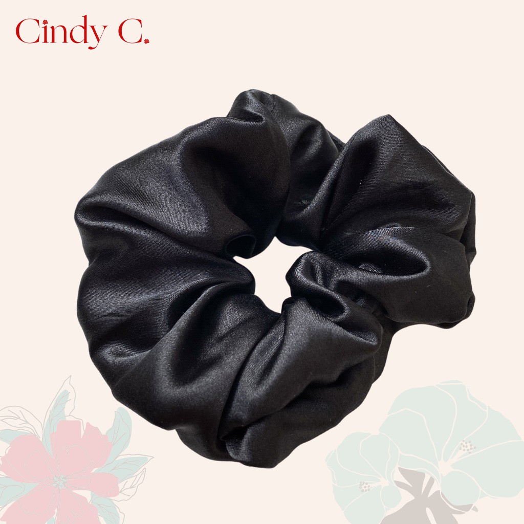[Mã BMLTA50 giảm đến 50K đơn 99K] Dây buộc tóc scrunchies CINDY C Chất Liệu Lụa Cao Cấp kiểu dáng Basic S21846