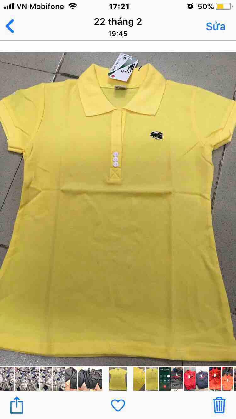 [HCM]Áo thun cá sấu 4c cotton có độ co giản