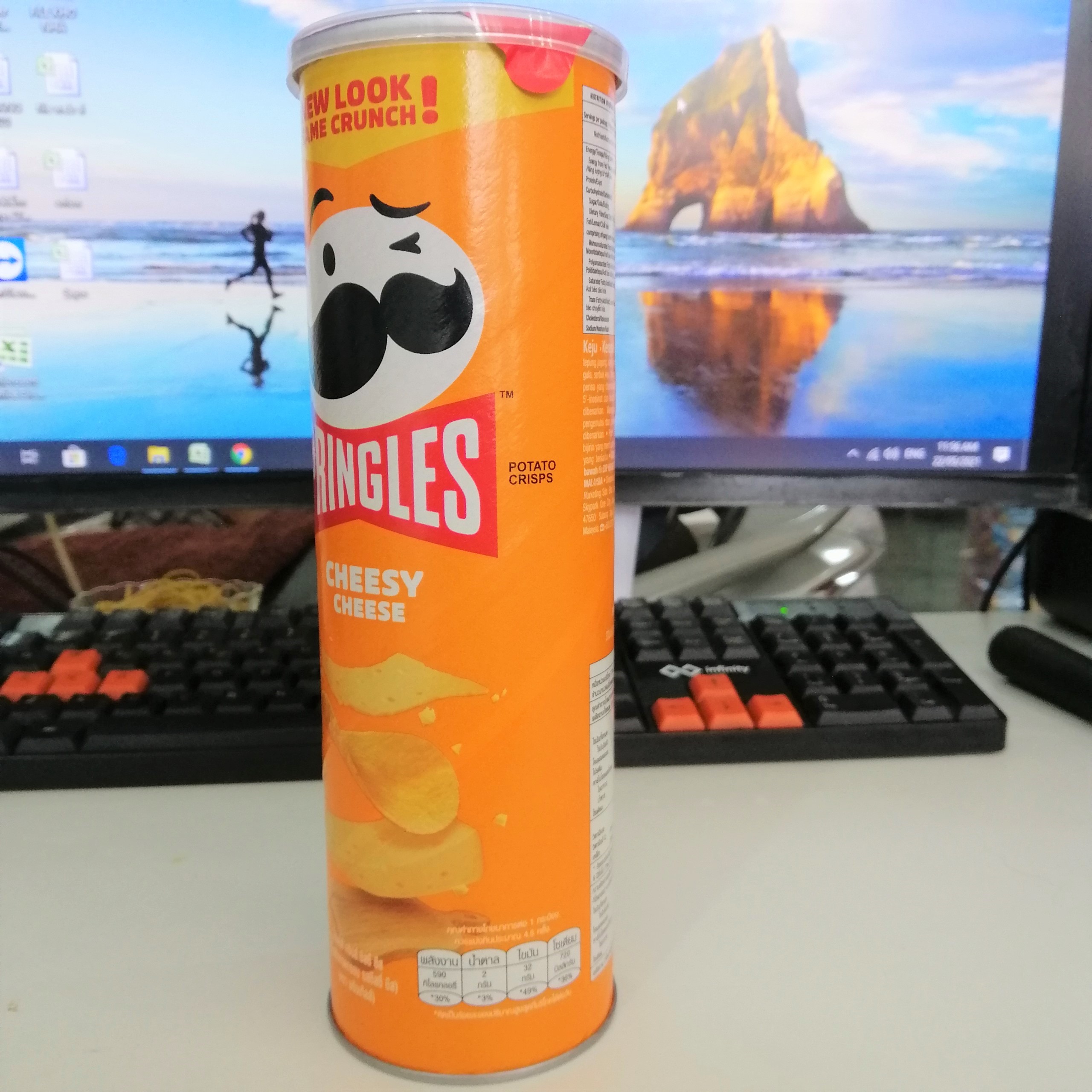 Snack Khoai Tây Pringles Vị Phô Mai (Lon 102g)