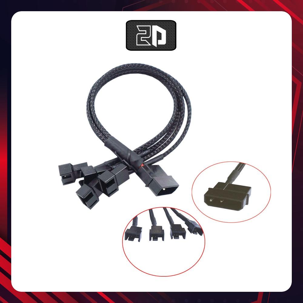 Dây chia quạt 1 ra 4 nguồn Molex 4pin IDE