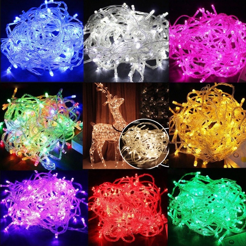 [Combo 2] 4m Flashing Led Light String for Christmas and New Year Decoration, Waterproof