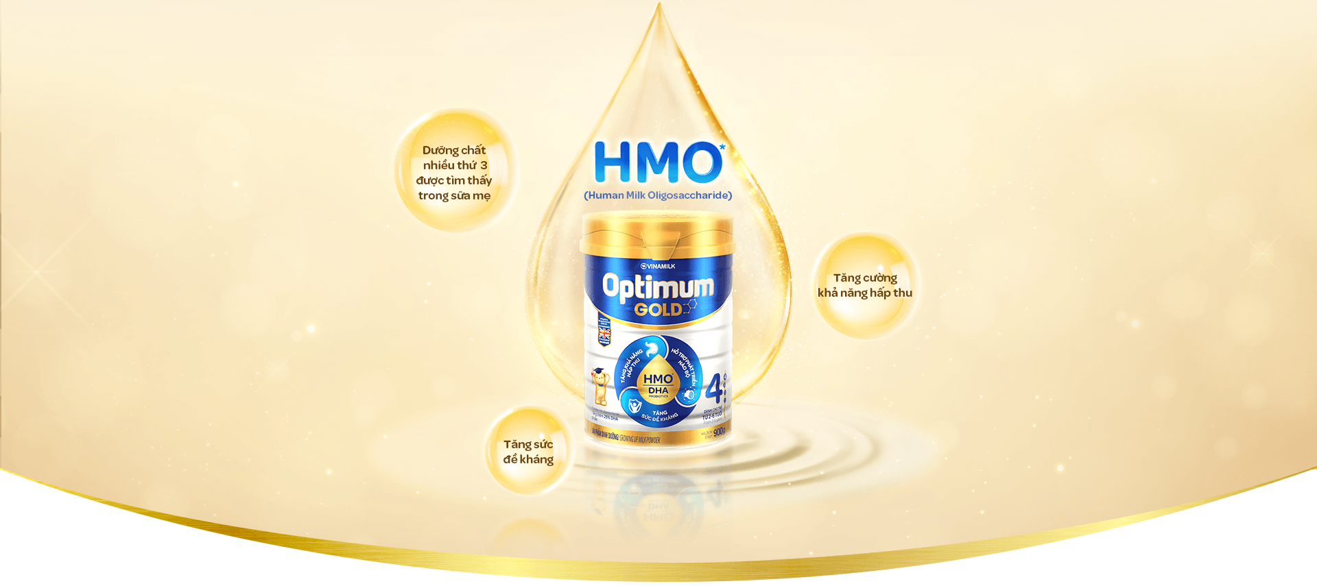 Sữa bột Optimum Gold 3 850g
