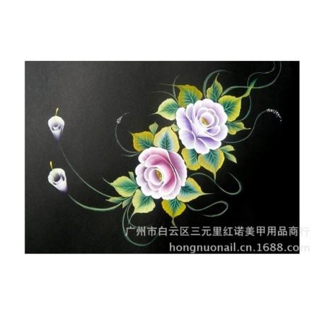 Bảng đen tập vẽ cọ bản , vẽ hoa bột