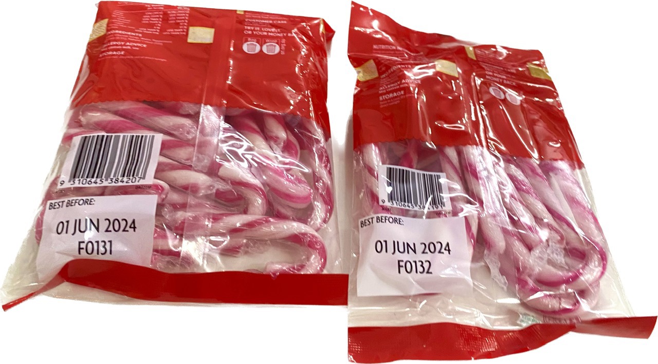 Kẹo Noel Giáng sinh Peppermint Candy Canes 225gr/125gr