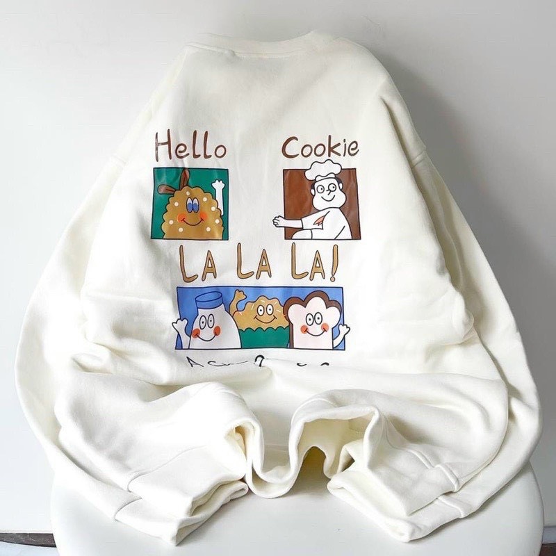 ÁO sweater Nam Nữ in COOKIE cá tính dễ phối đồ TP772