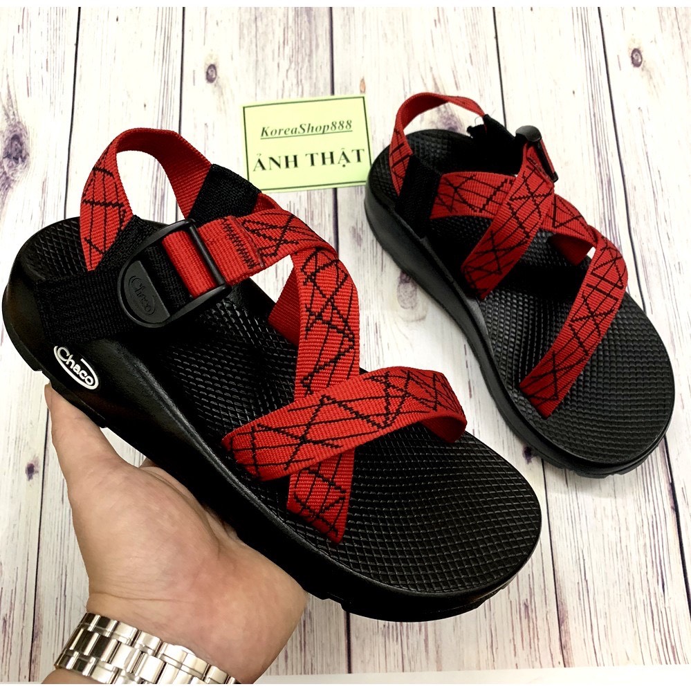 Sandal Chacco Đỏ Mới Đế Êm Gía Cực Rẻ