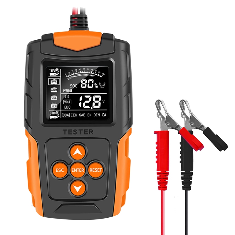 Car Battery Tester 12V 24V Automotive CCA Digital Auto Battery Analyzer Accurate Battery