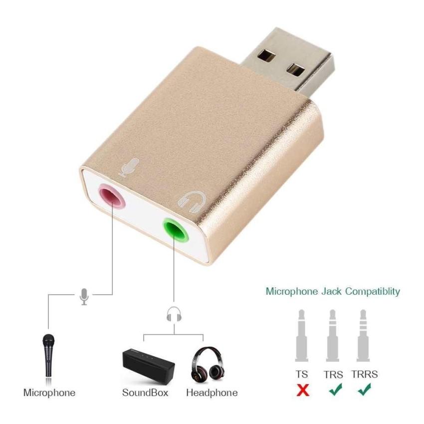 Mic and Speaker Splitter from USB Port