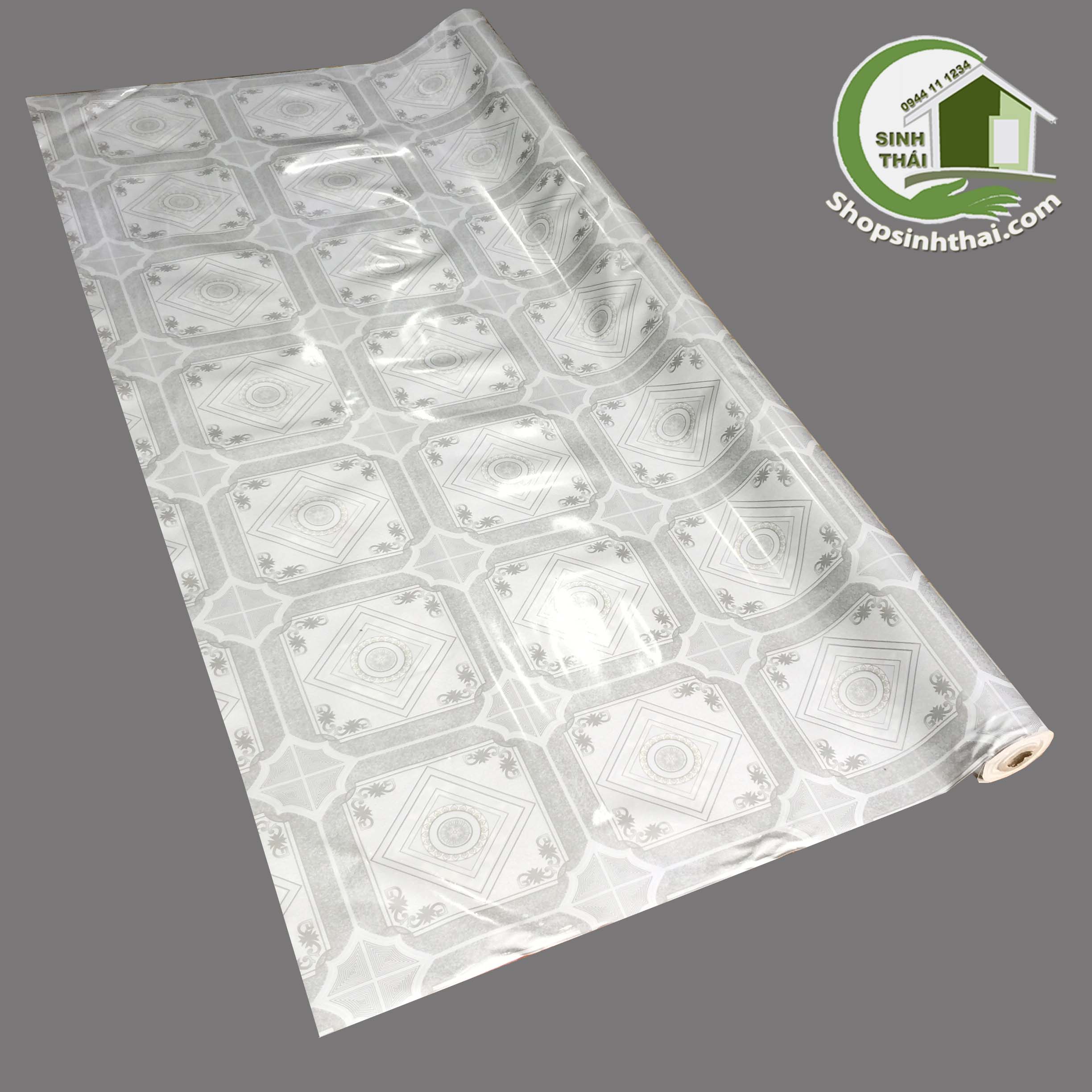 [HCM]Simili Trải Sàn Gạch Hoa Màu Xám Mẫu Mới Ra Màu Sắc Hài Hòa Tuyệt Đẹp - 1m²