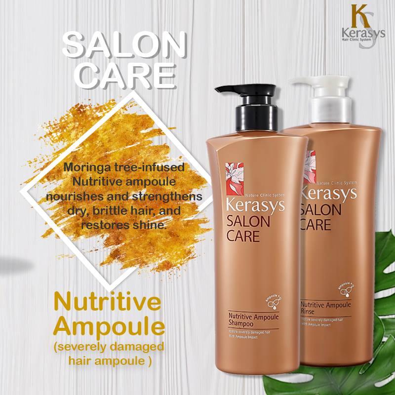 Dầu Gội/Xả Kerasys Salon Care Nutritive Hàn Quốc 600ml
