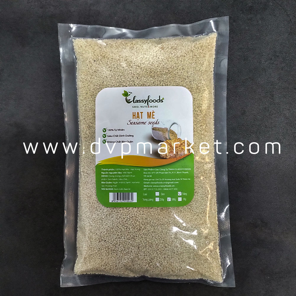 Classy - Hạt mè trắng 500g