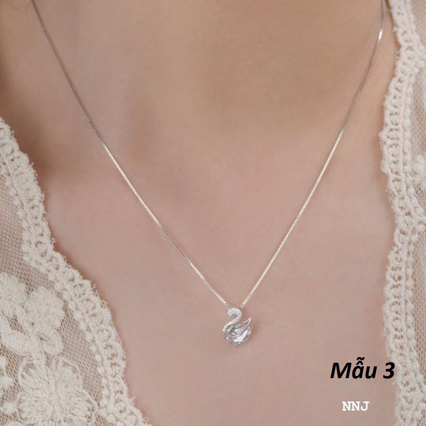 Dây chuyền bạc mặt trái tim MS100