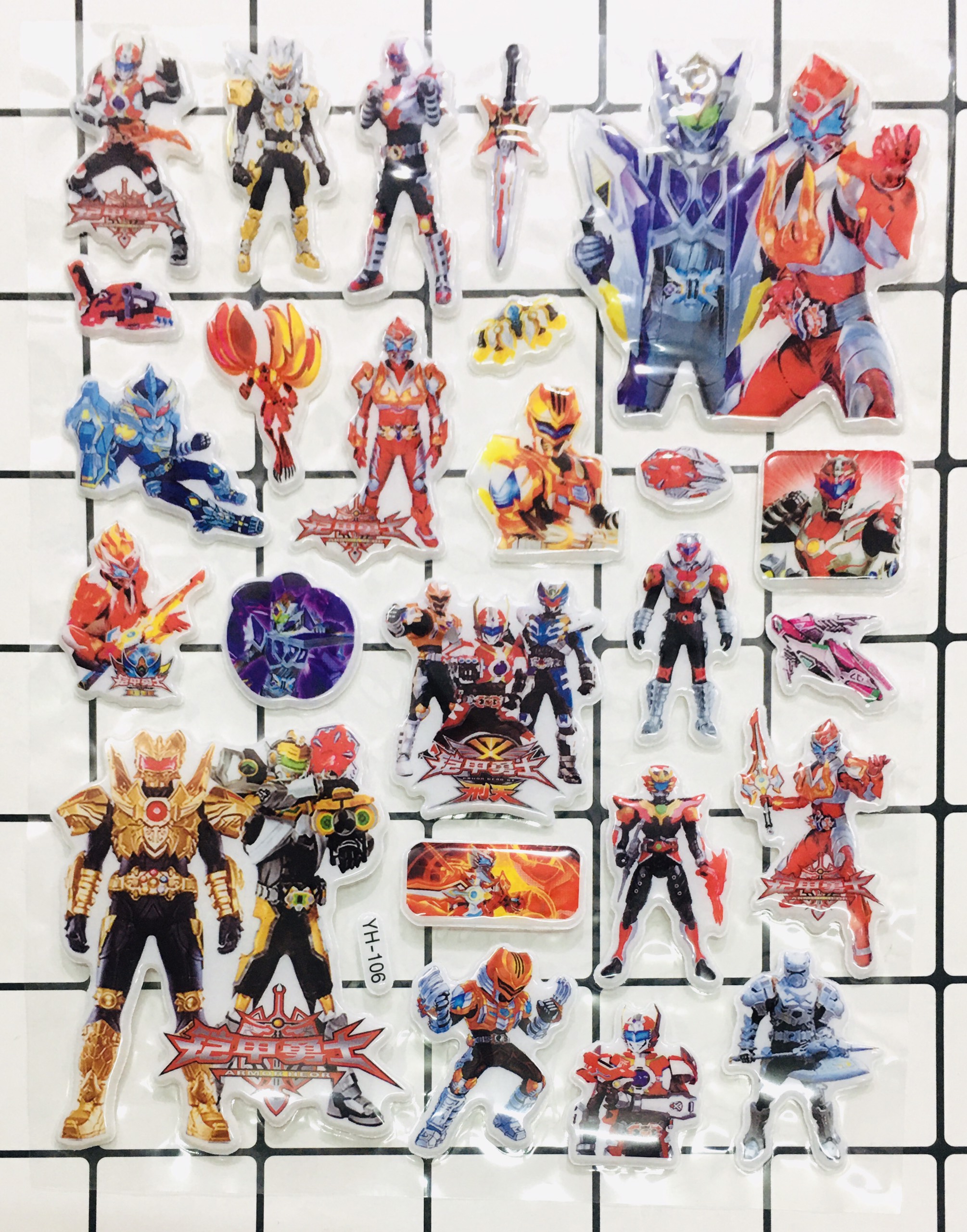 Bảng Sticker hình dán siêu nhân , người nhện Nổi 3D