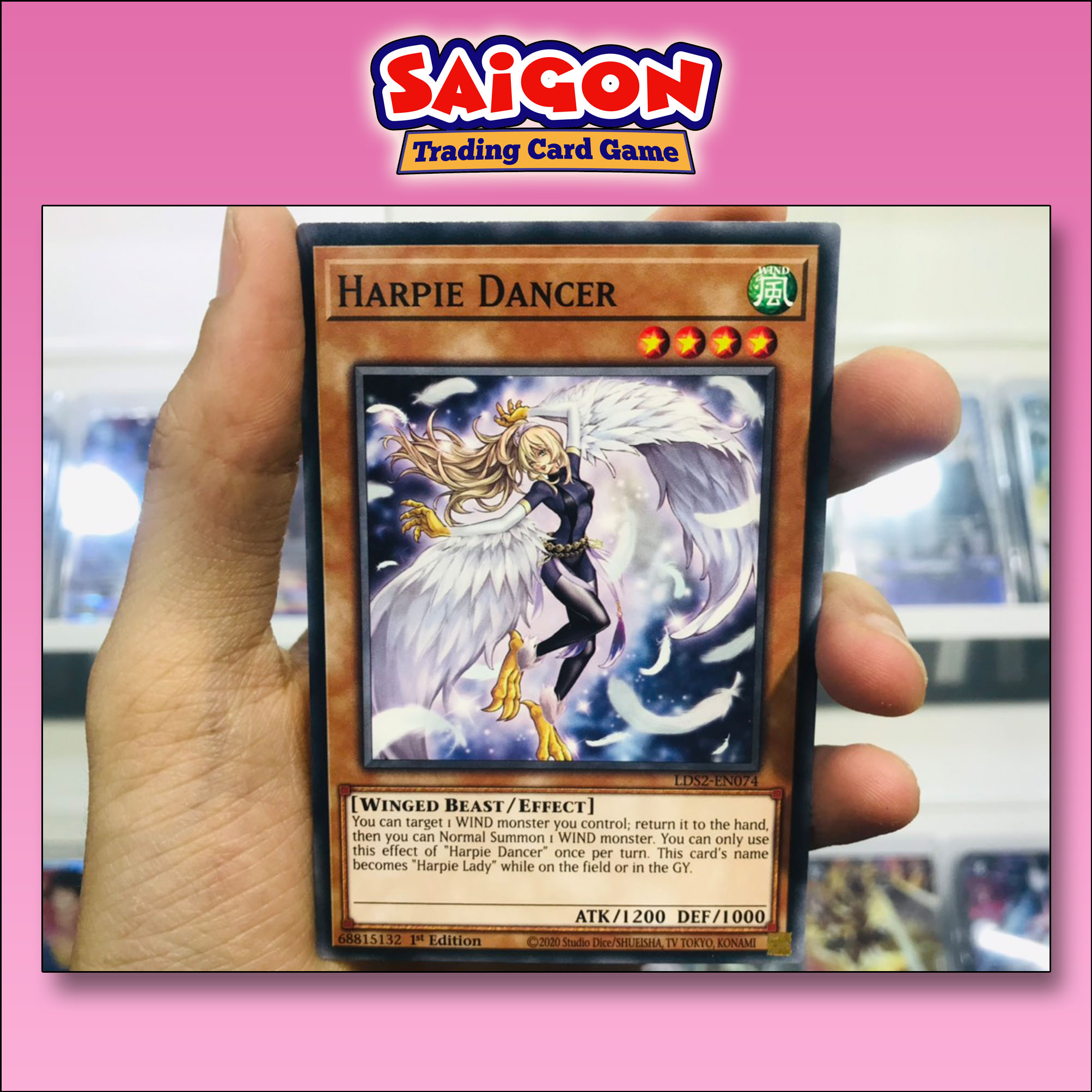 Thẻ bài yugioh mã lds2-en074 - harpie dancer - common - 1st edition