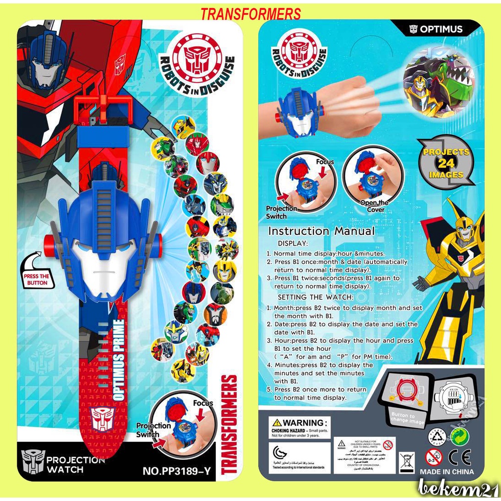 Đồ chơi đồng hồ ben 10 chiếu 24 hình khác nhau, đồ chơi đồng hồ đeo tay chiếu hình Ben Ten