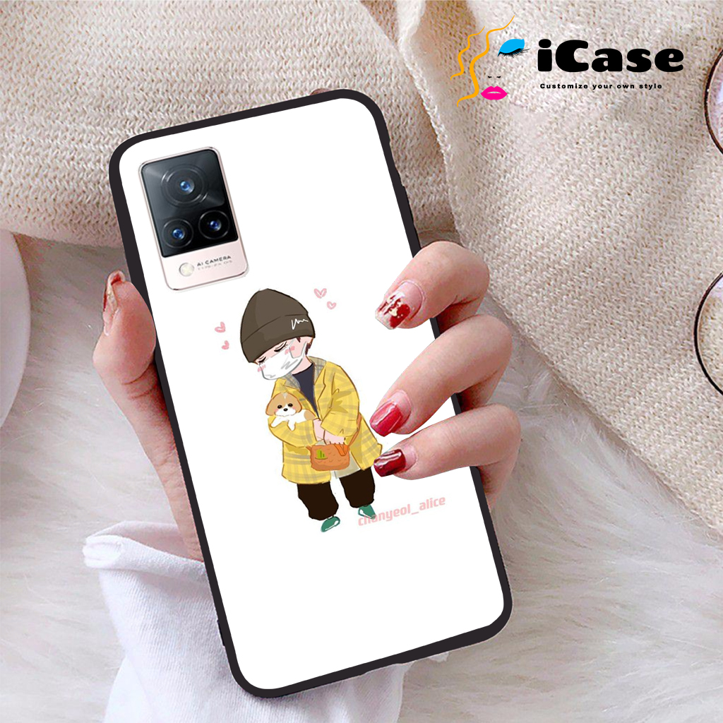 Ốp lưng Vivo V21 5G viền dẻo TPU BST Chibi