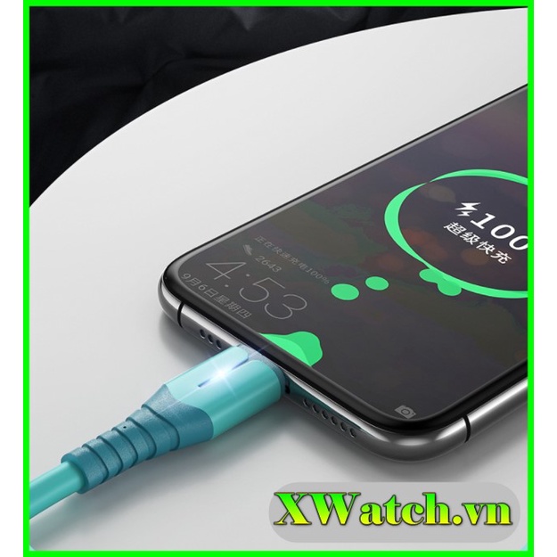 Dây Cáp Sạc Nhanh Micro Usb Micro Lightning Type C Dành Cho Iphone Samsung Realme Xiaomi (0,25M / 1M / 2M)