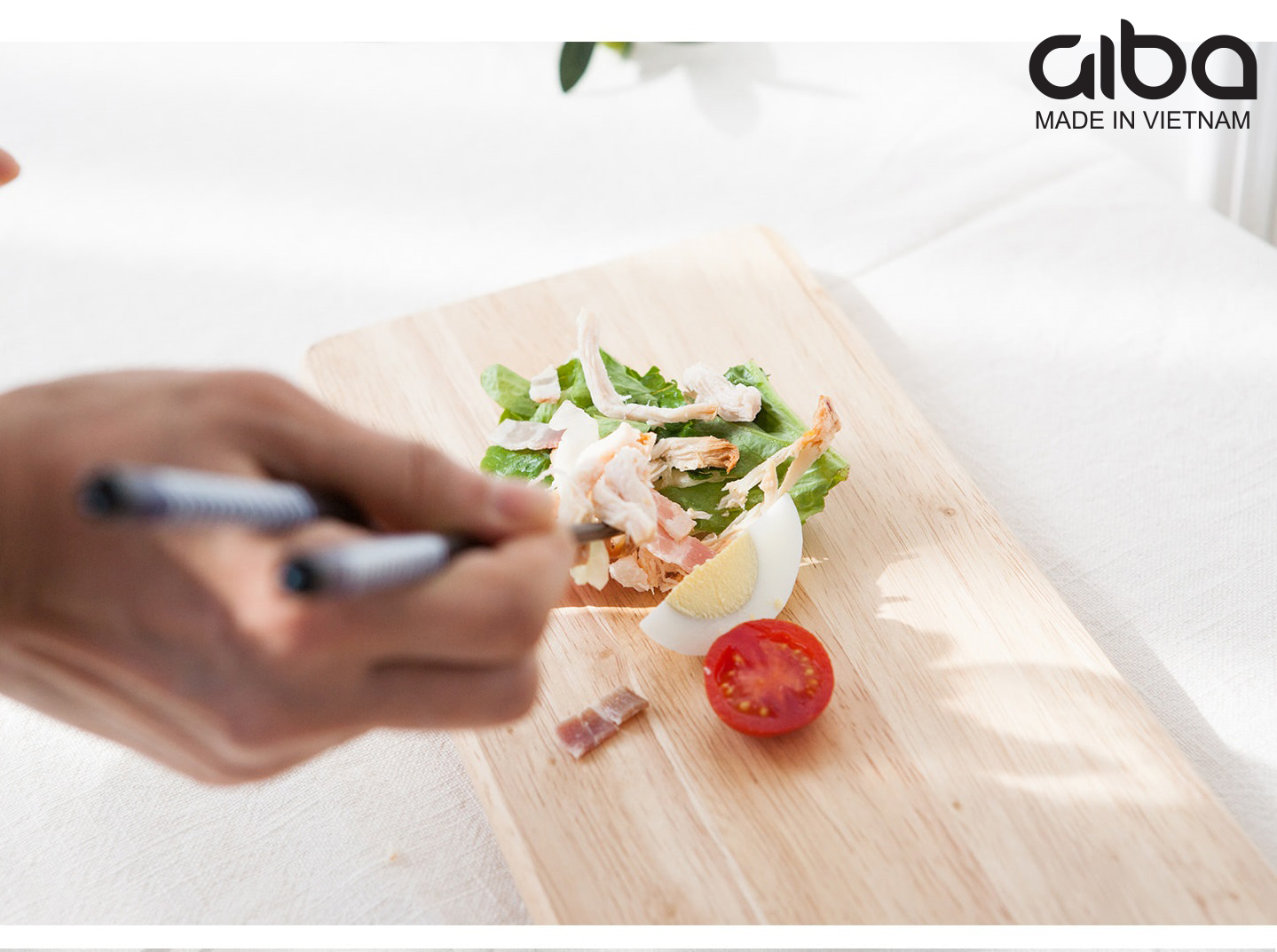 Thớt gỗ decor bánh mì - GIBA