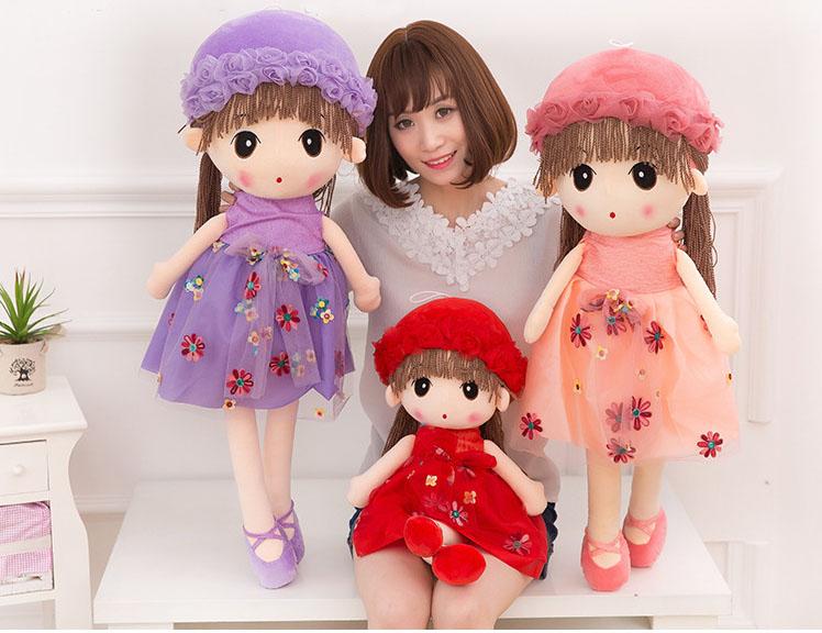 Búp bê cho bé yêu kích thước 45cm - màu vàng