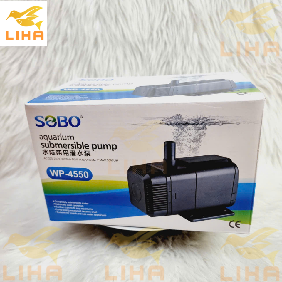 Máy Bơm Chìm Hồ Cá Sobo WP-4550 (50W-3600L/H-3M) - Máy Bơm Nước Cho Bể Cá