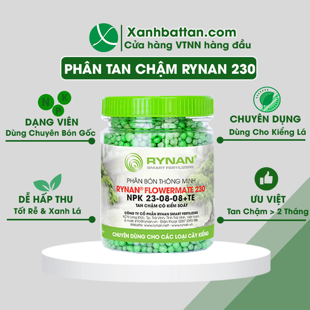 Phân Tan Chậm Cho Lan Rynan Flowermate 230 Dạng Thông Minh