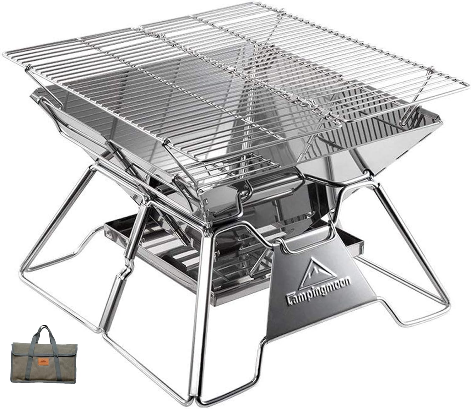 Bếp Nướng Than Hoa Dã Ngoại Gấp Gọn Campingmoon MT-2