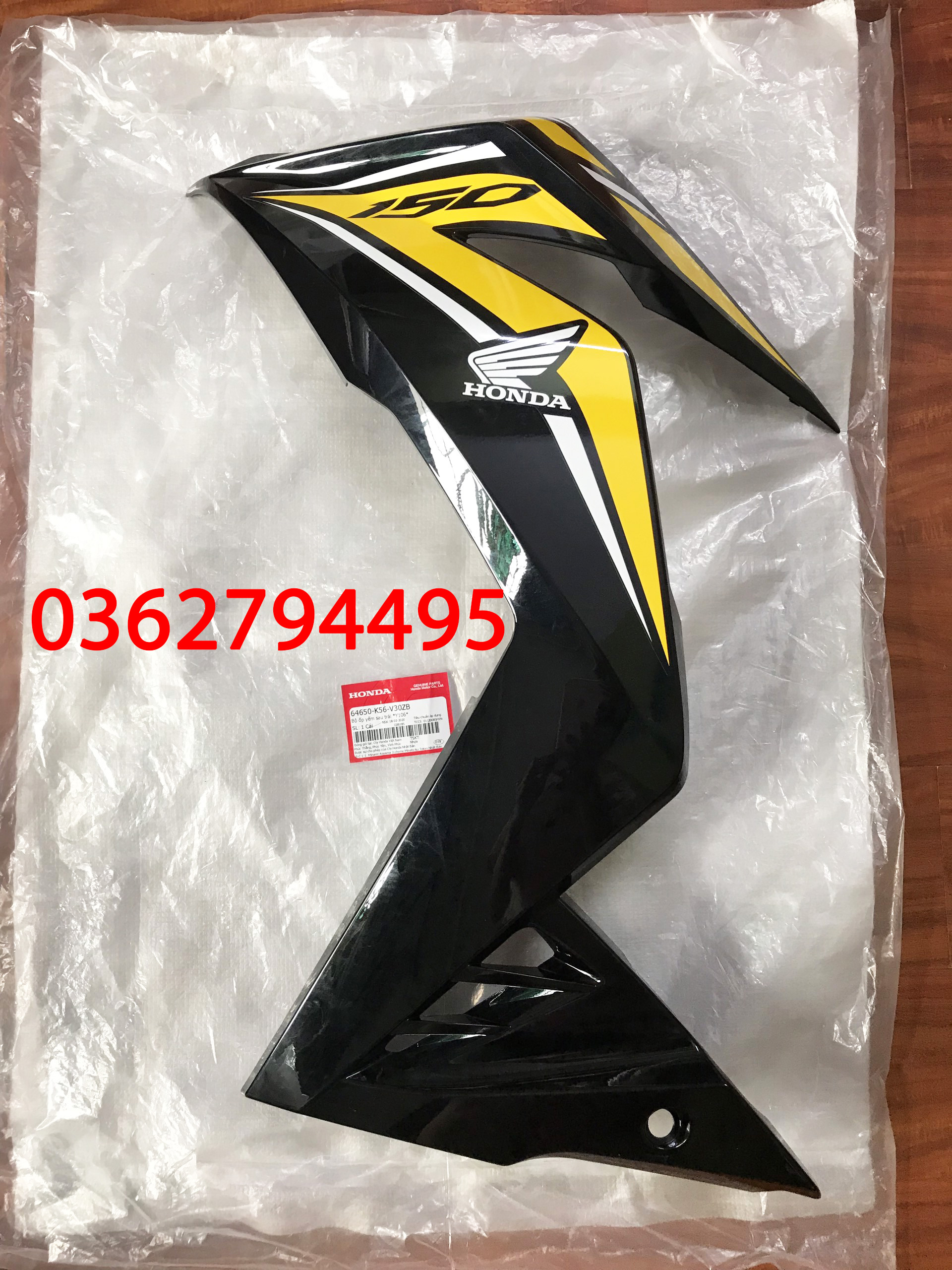 Dàn áo winner v1 vàng đen đời 2018 zin chính hãng honda
