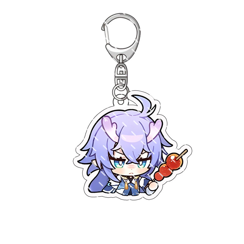 [91 mẫu] Móc khóa mica game Honkai: Star Rail - Chat Sticker ver [T69 Shop]