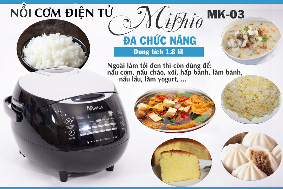 Nồi cơm điện tử cảm ứng Mishio MK03
