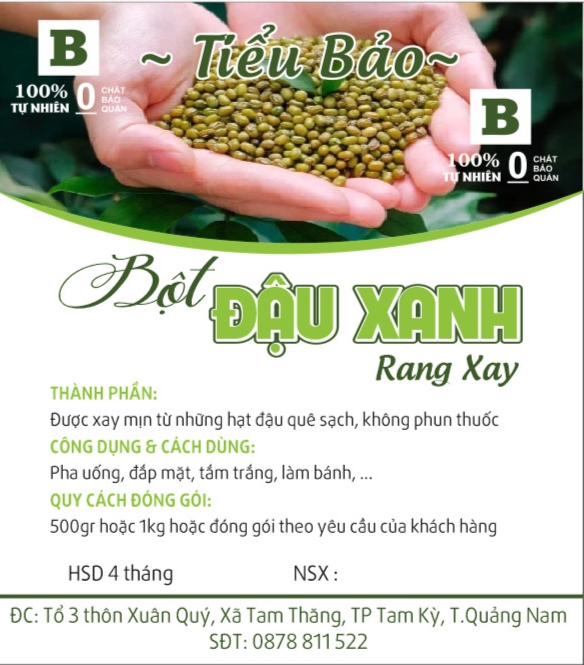 [Giá Xưởng] 1KG Bột đậu xanh rang xay