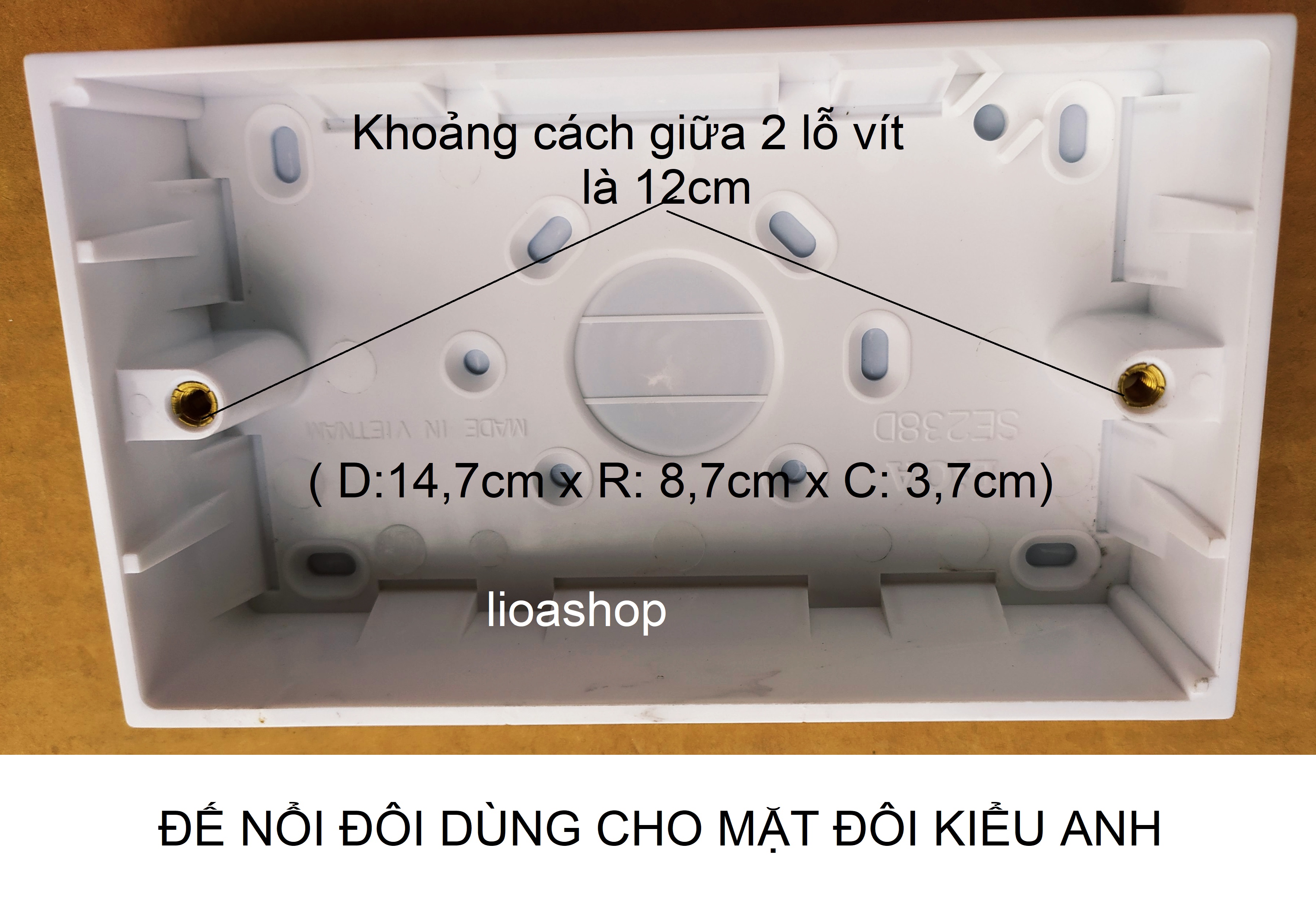 ĐẾ ÂM VÀ ĐẾ NỔI LiOA DÙNG CHO MẶT KIỂU ANH