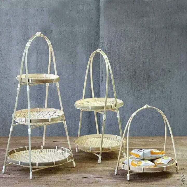 Kệ mẹt tre 3 tầng