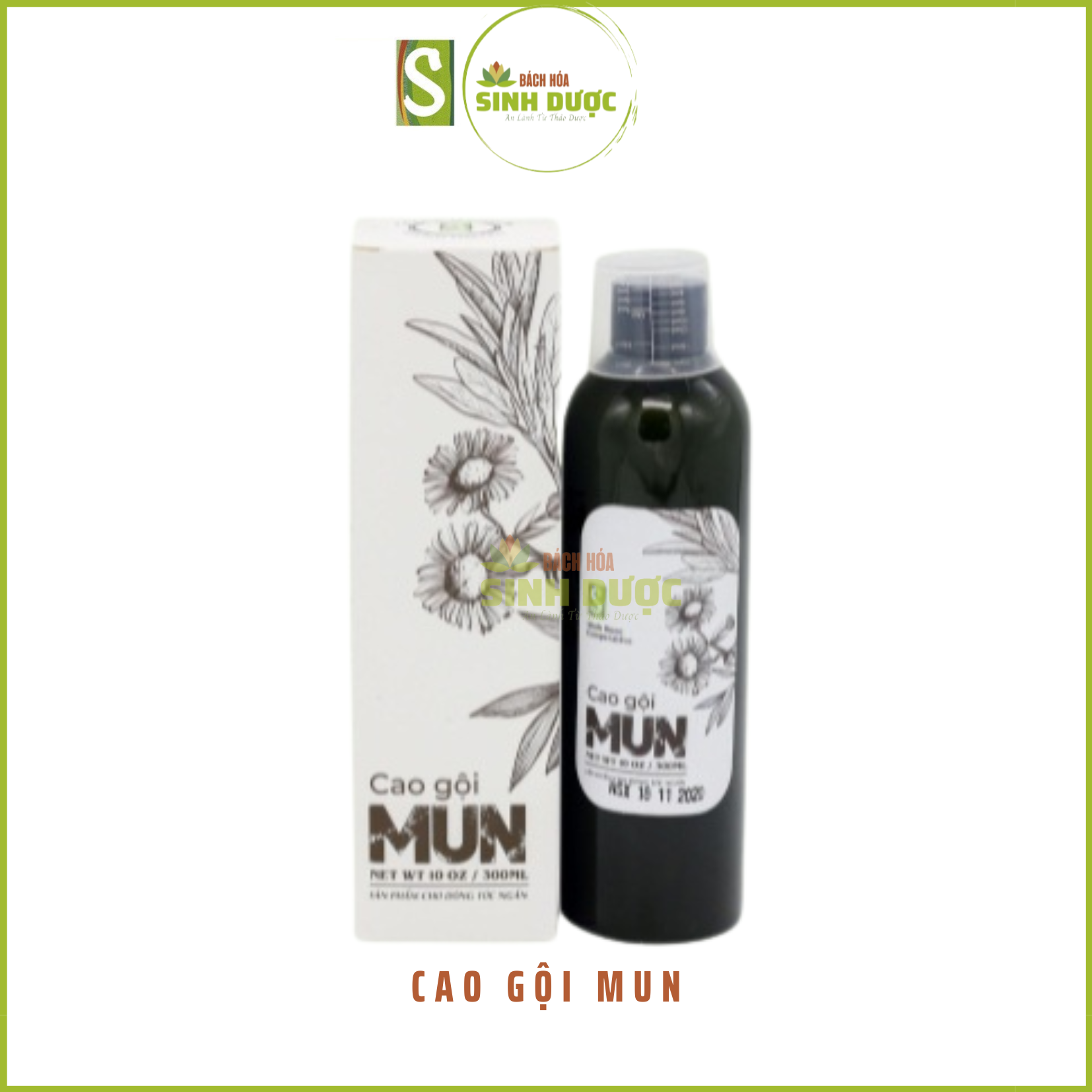 Cao Gội MUN 300ml HTX Sinh Dược- dầu gội thiên nhiên từ thảo dược