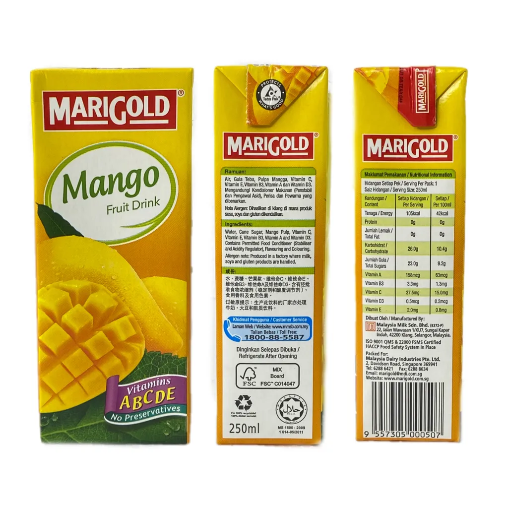 Nước Ép Xoài Marigold 250ml Giá Tốt