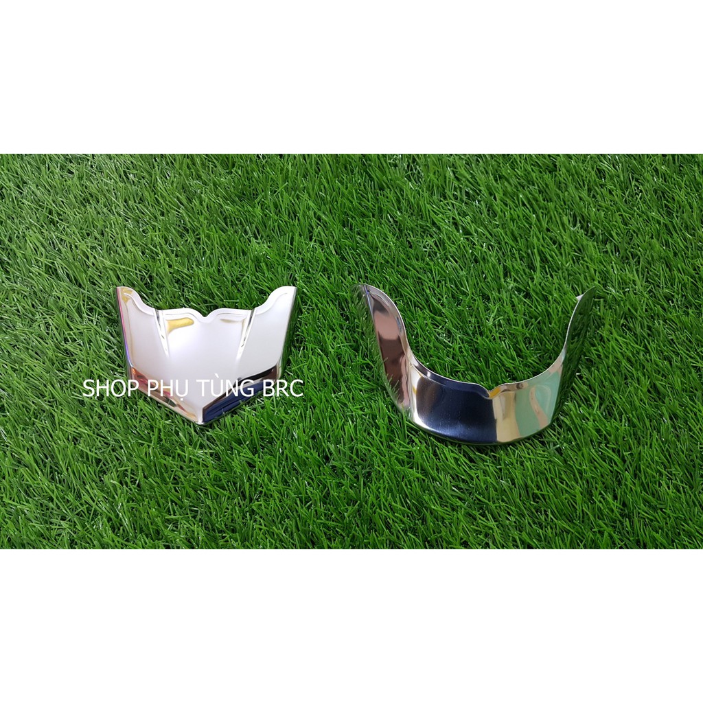 Bộ ốp mỏ dè trước sau INOX xe AIRBLADE 2020, 2021, 2022.