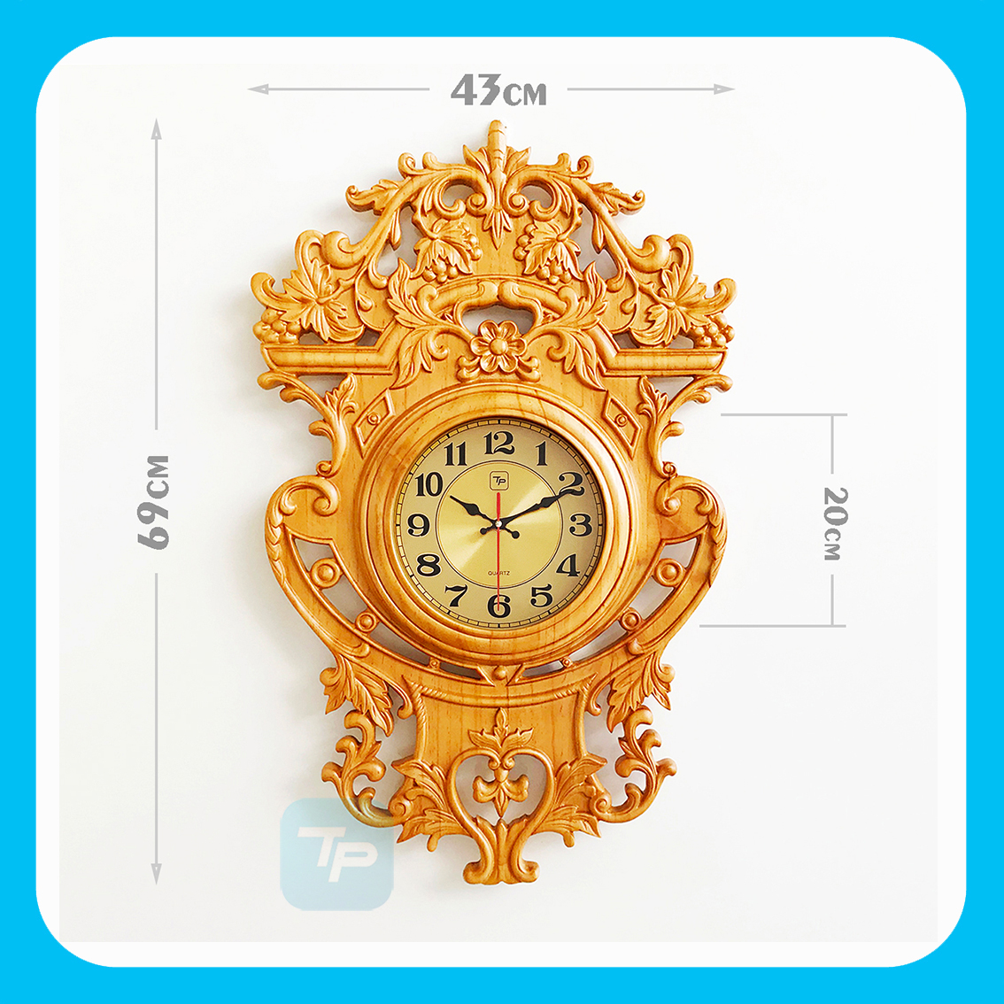 ĐỒNG HỒ GỖ TREO TƯỜNG TP2