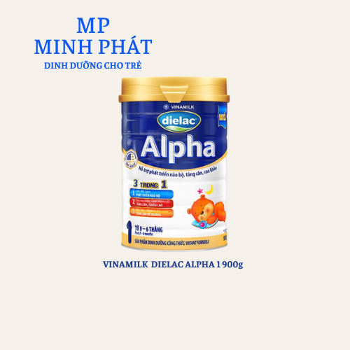 Sữa bột Dielac Alpha 1 900g (cho trẻ từ 0 - 6 tháng tuổi)