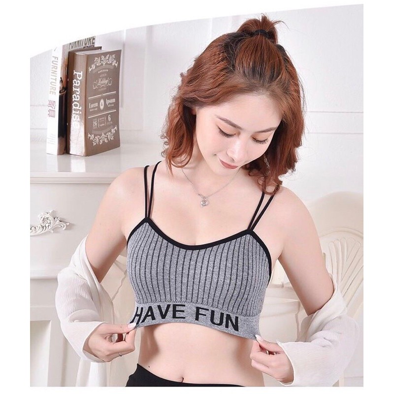 Áo Bra Cúp Ngực Dây Kép Have Fun