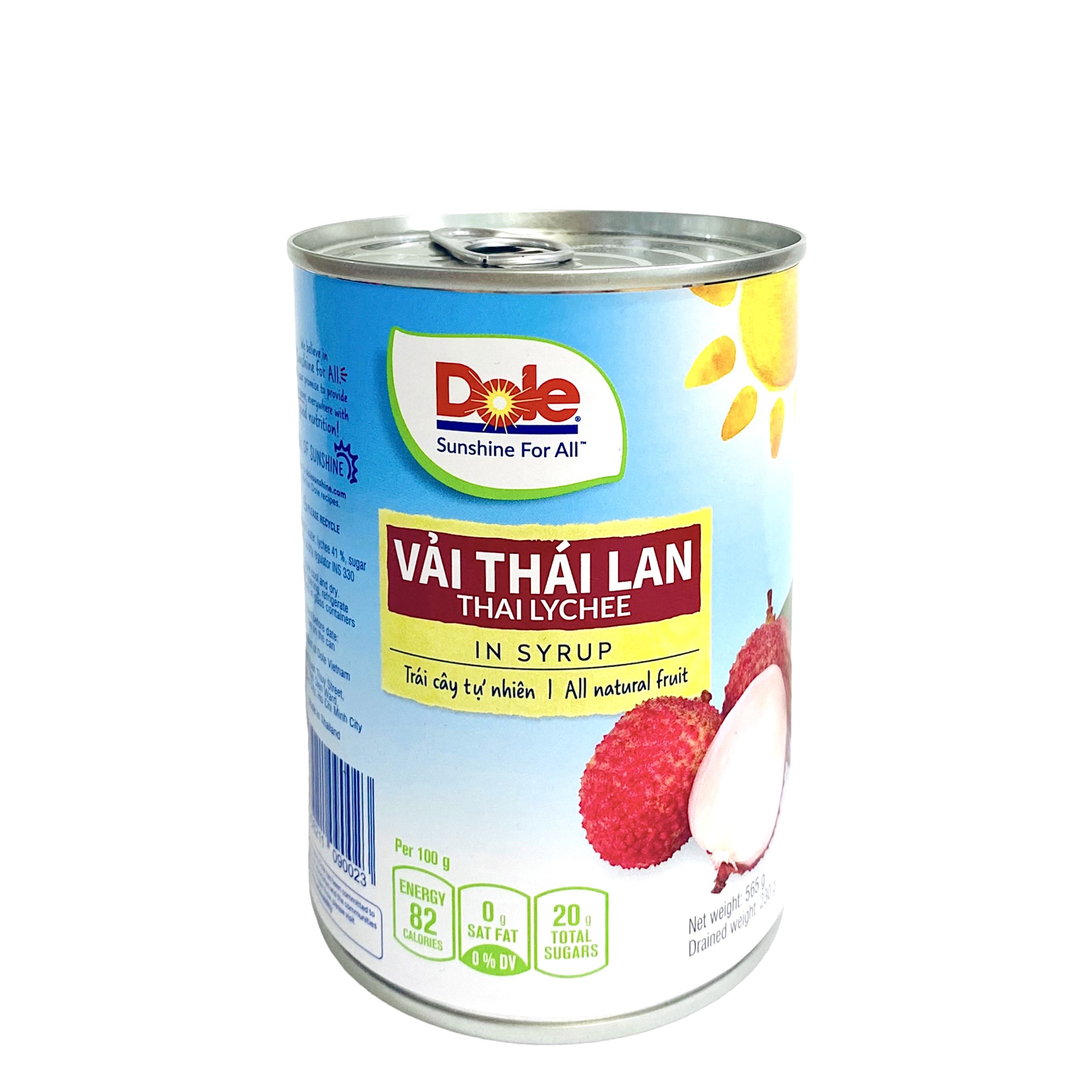 Vải tươi đóng lon thương hiệu Dole 565g