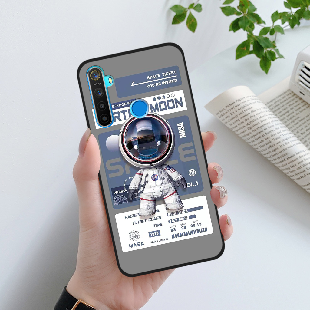 Ốp lưng realme 5i / 5 / 5 pro / realme c3 phi hành gia astronaut 3d độc đáo