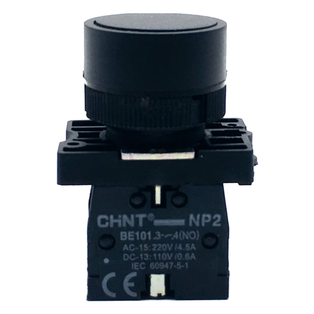 Nút nhấn nhả Đỏ Vàng Xanh không đèn phi 22,NP2-EA, Hãng Chint (Hàng Xuất Khẩu EU)