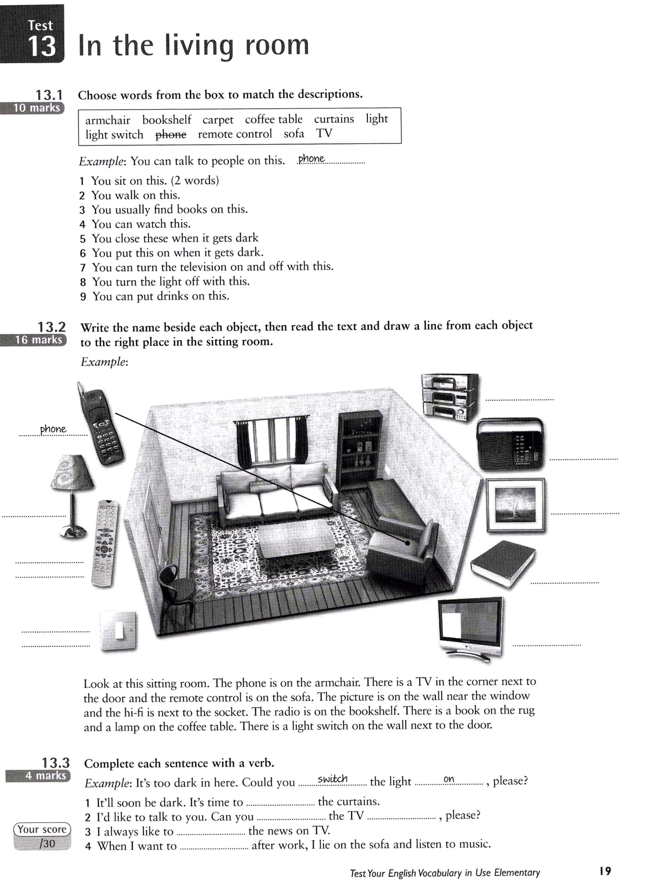 [Sách] Cambridge Test Your English Vocabulary in Use : Elementary ( Second Edition) with Key