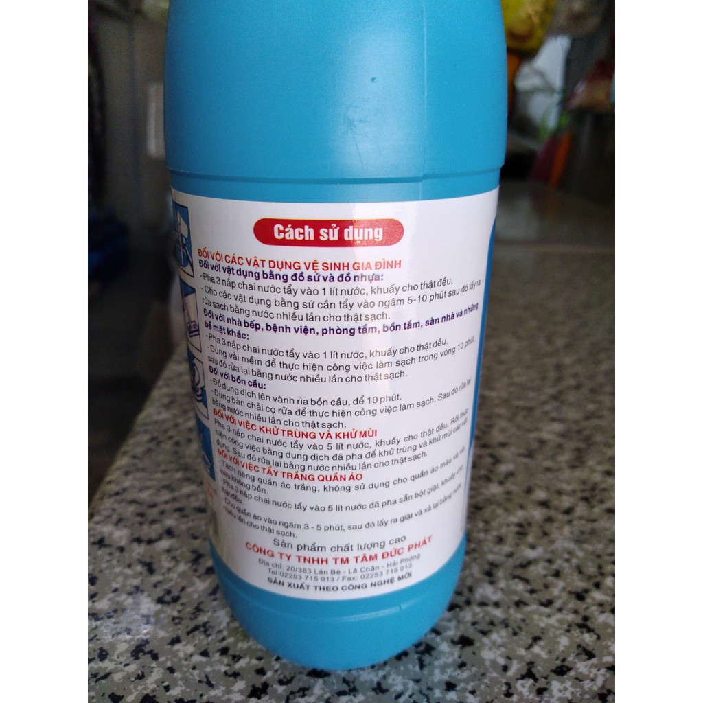 Nước tẩy trắng Javel chai 500ml