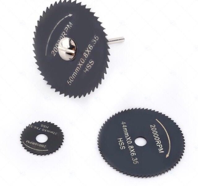 Bộ 6 món lưỡi cưa mini đen hợp kim