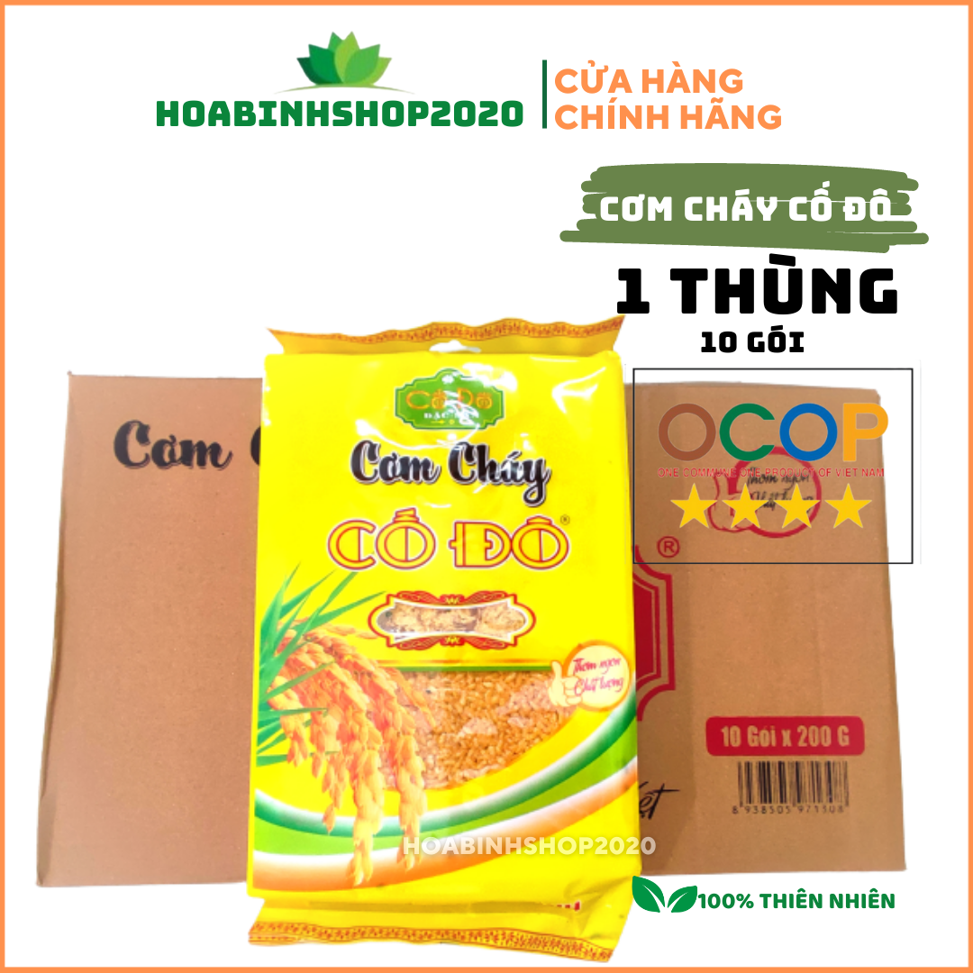 [BÁN SỈ-1 THÙNG] Cơm cháy Cố Đô RÒN RAN NGON, CƠ CHÁY CHÀ BÔNG - Đặc sản Ninh Bình