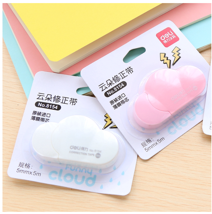 Bút Xóa Kéo Mini Hình Đám Mây Dễ Thương