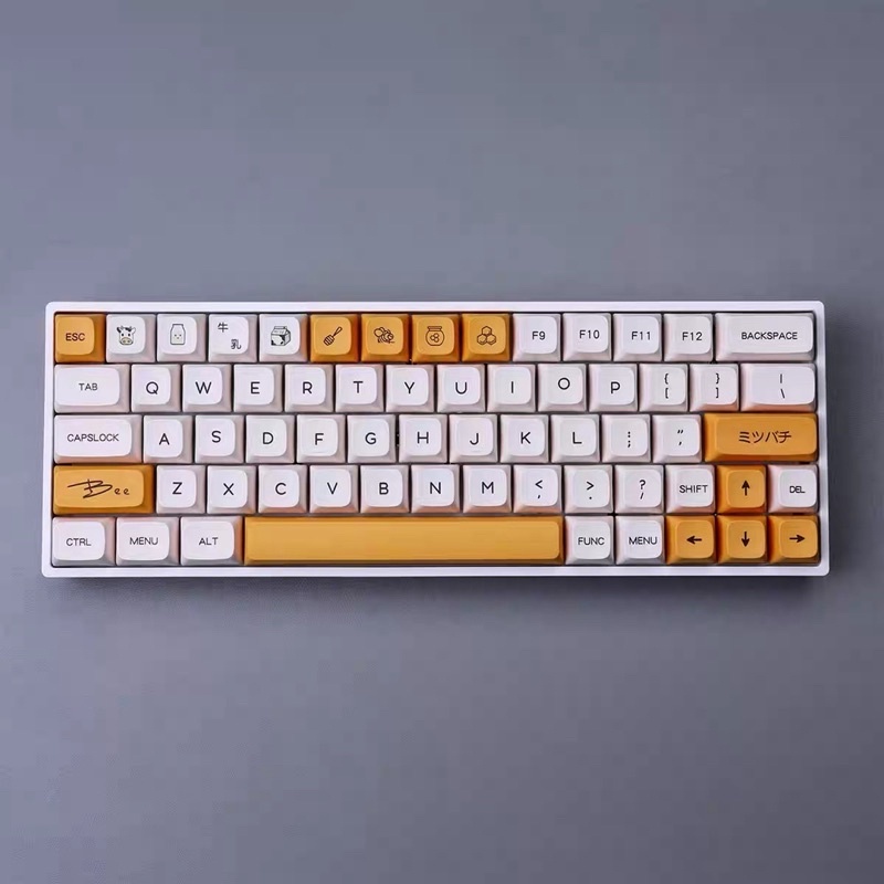 Keycap Honey Milk Profile XDA  cho bàn phím cơ in Dyesub chất liệu PBT cao cấp