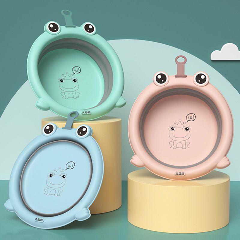 Chậu thau gấp gọn mini  hình ếch