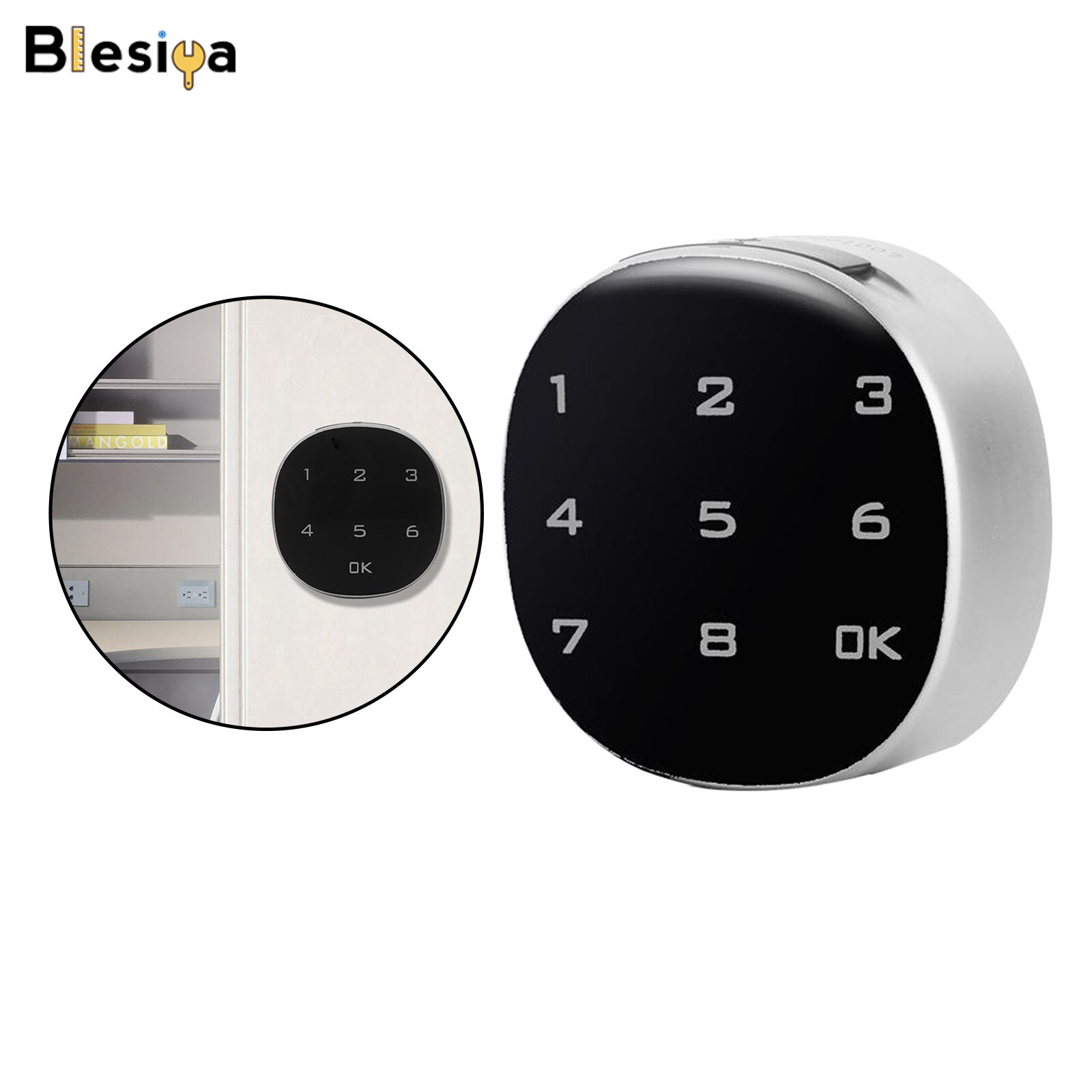 Blesiya Sturdy Electronic Smart Lock Office Drawer Digital Lock Cabinets Lock